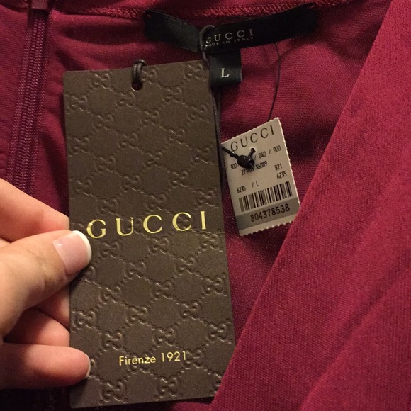 Gucci Wine Colored Wrap Dress with Belt - Picture 3 of 8